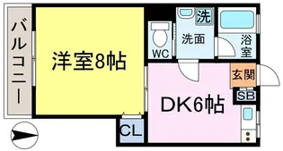 ドリームマツイ1号館【1階】の間取り