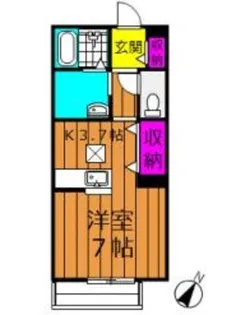 エルメゾン寿町【1階】の間取り