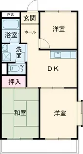 水一コーポ【1階】の間取り
