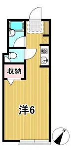 戸崎スチューデンツハウスC【1階】の間取り