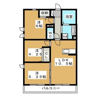 ソフィアウエスト【2階】の間取り