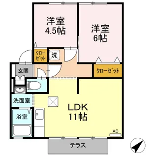 サンフェリカ茶畑 C【1階】の間取り