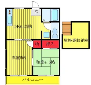 ヨシノハイツ【2階】の間取り