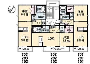 シャーメゾン小串【1階】の間取り