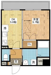グレシアスルネス【1階】の間取り