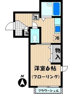 オヴェスト大師本町【2階】の間取り