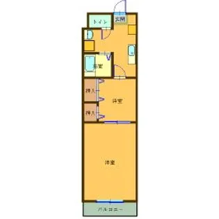 プレステージ祇園【4階】の間取り