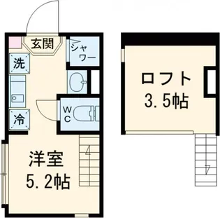 ハーモニーテラス富士見台III【2階】の間取り
