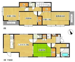 東京都青梅市柚木町1【一戸建】の間取り