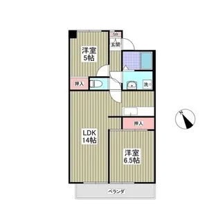 たちばなハイツ【4階】の間取り