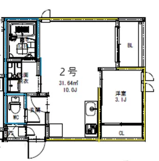 REGALEST肥後大津駅【1階】の間取り