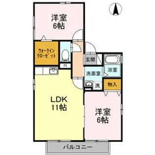 愛知県名古屋市守山区瀬古東1【アパート】の間取り