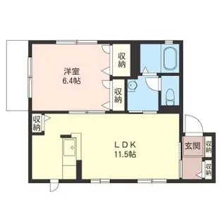 ハイムヴェルジュ【1階】の間取り