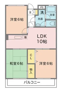 エクレール烏山【1階】の間取り
