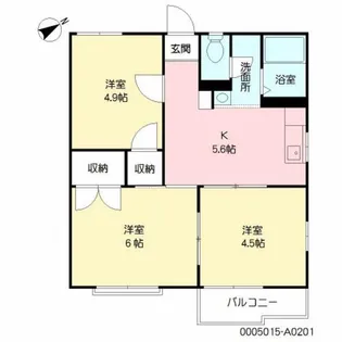 高田杜ハイツ A棟【2階】の間取り