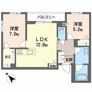 シャーメゾン ルポア【2階】の間取り