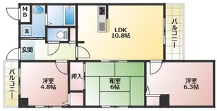 エクセルヴュー明石【11階】の間取り