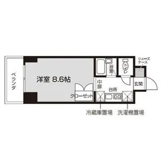 studio仙台【6階】の間取り