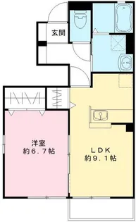 プルミエール野澤G【1階】の間取り