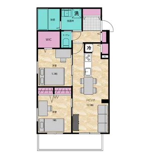 フルトワージュI【1階】の間取り
