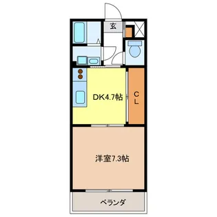 岐阜県岐阜市久保見町【マンション】の間取り