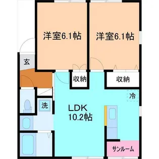 ドミールVI【2階】の間取り