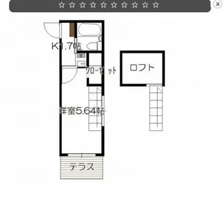 リバーサイド楽々園【1階】の間取り