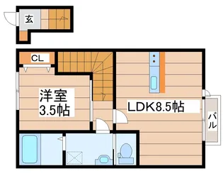 ファインヒルズII【2階】の間取り