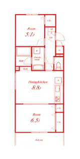 La Marna【3階】の間取り