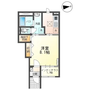アラ・ミゾン【1階】の間取り