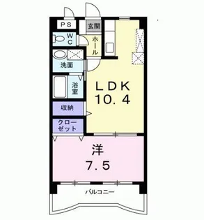 福岡県北九州市小倉南区南方3【マンション】の間取り