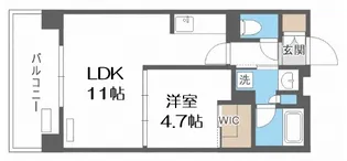 アジュールコート福島【5階】の間取り