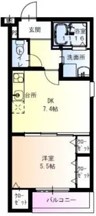 フジパレス花園I番館【2階】の間取り