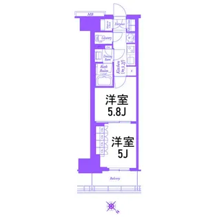 WORVE横浜伊勢佐木町【12階】の間取り