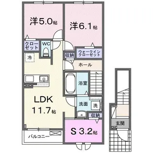 3LDKの間取り画像