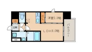 福岡県福岡市中央区大手門2【マンション】の間取り