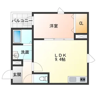 兵庫県西宮市甲子園七番町【アパート】の間取り