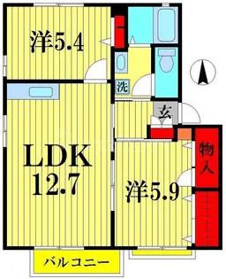 ディアス・ヴィラC【1階】の間取り