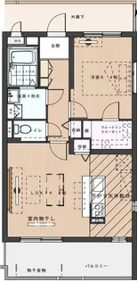 カーサアネーロ【1階】の間取り