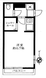 Abitare Ebisu(アビターレエビス)【2階】の間取り