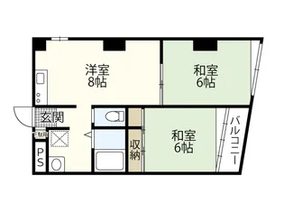 ロワールパレス2号館【4階】の間取り