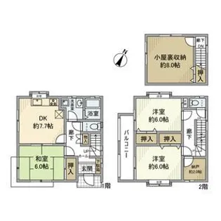 埼玉県富士見市大字水子【一戸建】の間取り