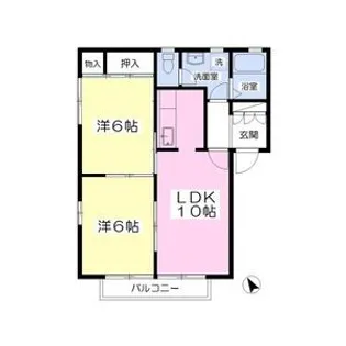 SLハイツ 1号棟【1階】の間取り