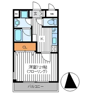 埼玉県和光市下新倉5【マンション】の間取り