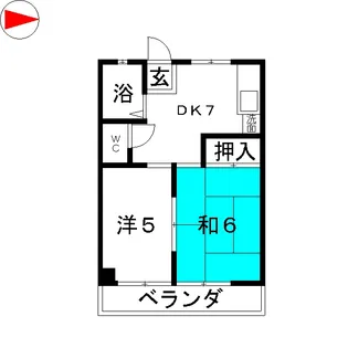 サロンハイツ【2階】の間取り