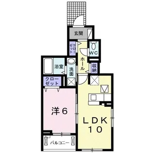 エクイティII【1階】の間取り