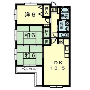 カーサ尾ノ上【2階】の間取り