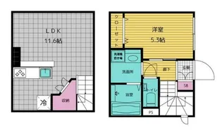 コートヤード表参道【1階】の間取り