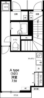リブリ・カーサ品川南【1階】の間取り