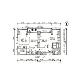 東雲キャナルコートCODAN18号棟【8階】の間取り